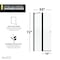 Anzzi 33.3 in. x 72 in. H Hinged Frameless Shower Door in Matte Black w/ Tsunami Guard Tempered Glass SD-AZ14-01MB - alternate 9